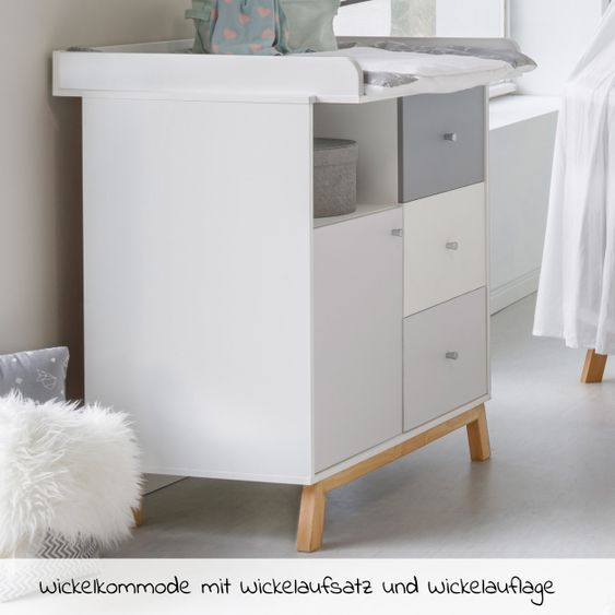Schardt Sparset Kinderzimmer Vegas 15-tlg. Inkl. Textilkollektion Origami Black