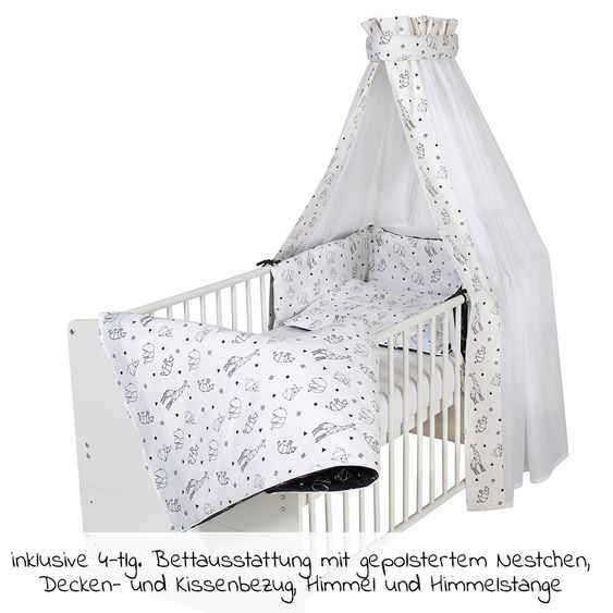 Schardt Sparset Kinderzimmer Vegas 15-tlg. Inkl. Textilkollektion Origami Black