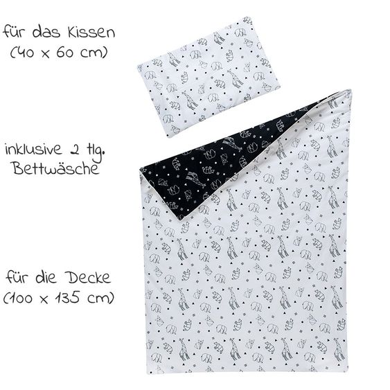 Schardt Sparset Kinderzimmer Vegas 15-tlg. Inkl. Textilkollektion Origami Black