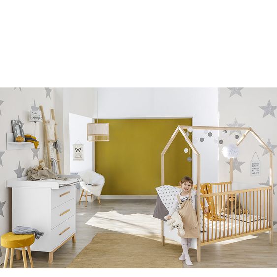 Schardt Set economico per la cameretta dei bambini Venezia 12 pezzi con collezione di tessuti Big Star Grey -