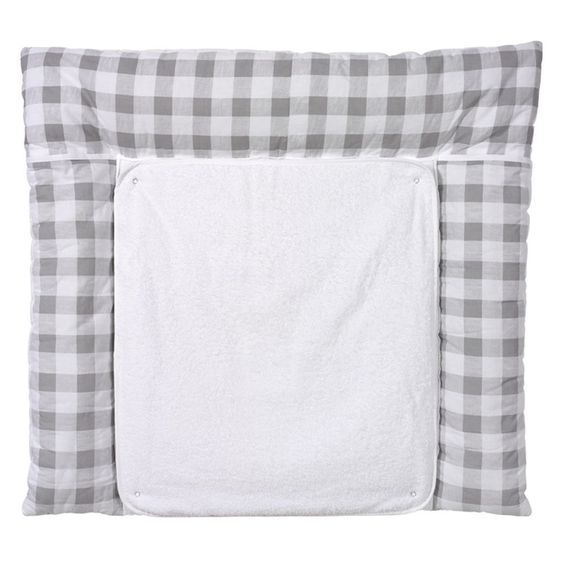 Schardt Fabric changing mat with terry cloth cover - Vichy Grey