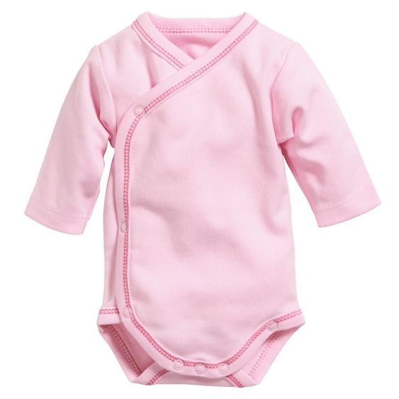 Schnizler Wickelbody Basic Langarm - Rosa - Gr. 44