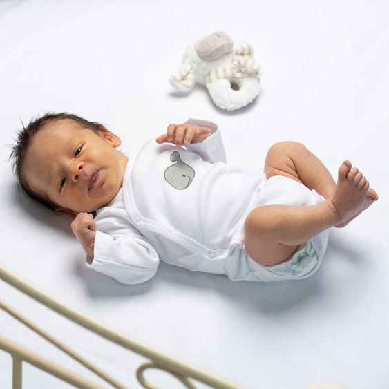 Schnizler Wickelbody Langarm 2er Pack - Wal Natur - Gr. 56