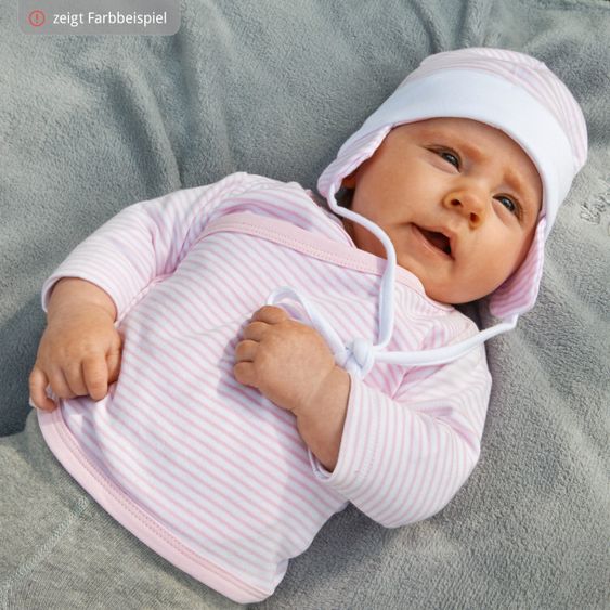 Schnizler Wickelhemd Langarm - Ringel Marine - Gr. 50