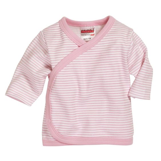 Schnizler Wickelhemd Langarm - Ringel Rosa - Gr. 44
