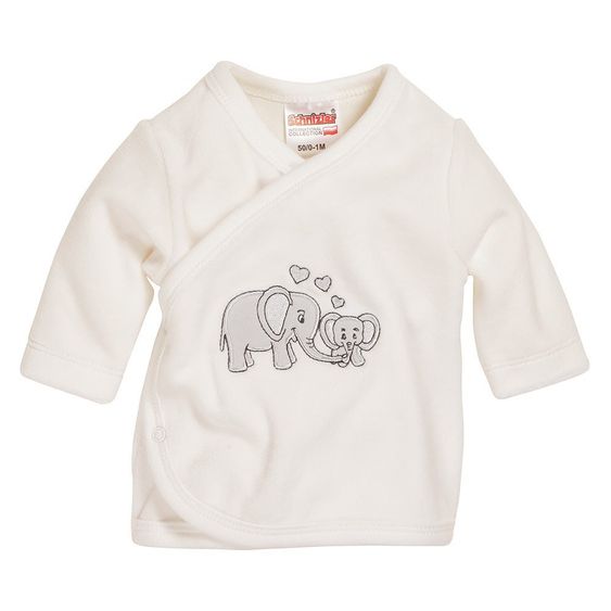 Schnizler Wickelhemd Nicki - Elefant Offwhite - Gr. 44