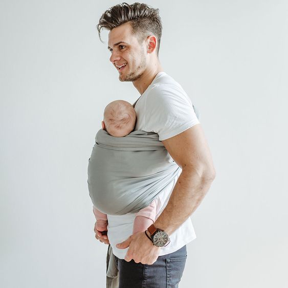 Shabany Ring Sling Tragetuch Jumps - Grau 210 cm