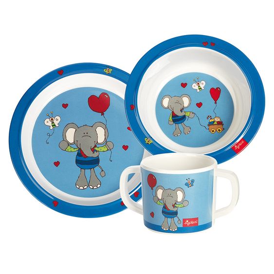 sigikid 3-piece dinnerware set non-slip - Lolo Lombardo