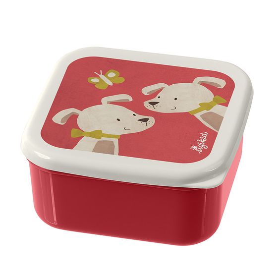 sigikid 3 pcs snack box set - dog