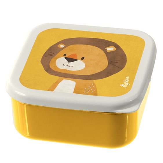 sigikid 3-tlg. Snackboxen-Set - Löwe - Gelb