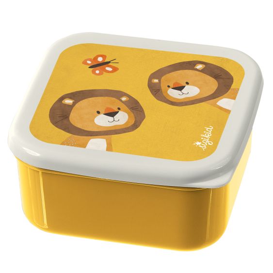 sigikid 3-tlg. Snackboxen-Set - Löwe - Gelb