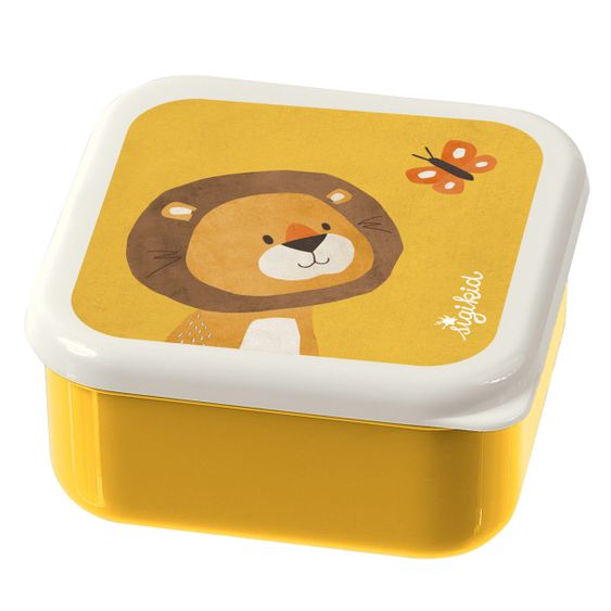sigikid 3-tlg. Snackboxen-Set - Löwe - Gelb