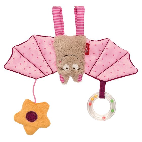 sigikid Anhänger für Babyschale Fledermaus - Urban Baby Edition - Rosa