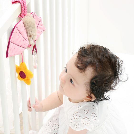 sigikid Anhänger für Babyschale Fledermaus - Urban Baby Edition - Rosa