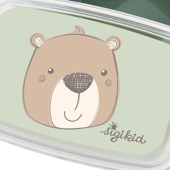 sigikid Lunch box - Bear - Mint