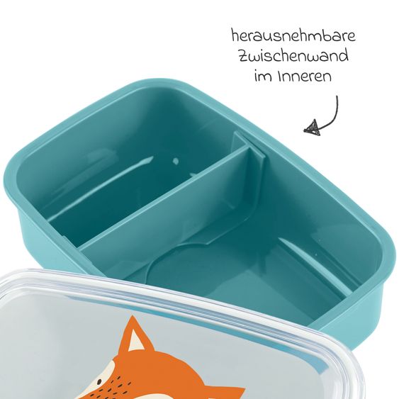 sigikid Lunch box - Fox - Blue Orange