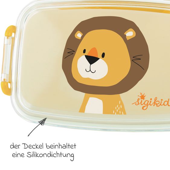 sigikid Brotdose / Lunchbox - Löwe - Gelb