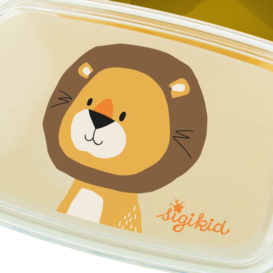 sigikid Brotdose / Lunchbox - Löwe - Gelb