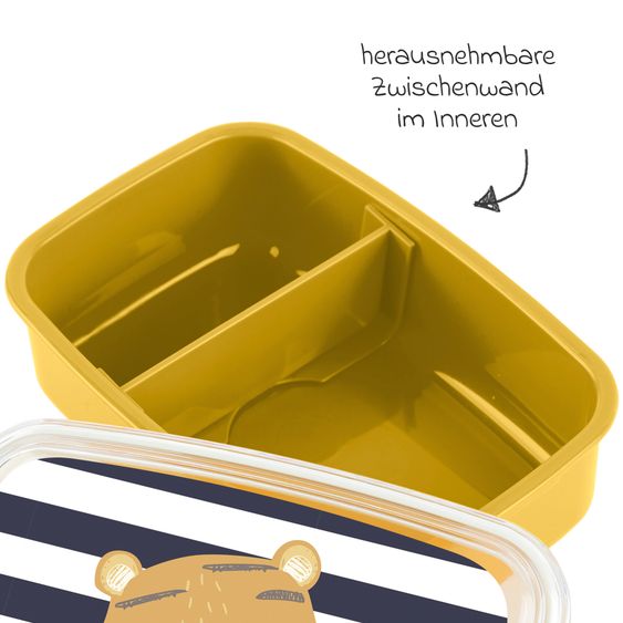 sigikid Brotdose / Lunchbox - Tiger - Gelb Blau