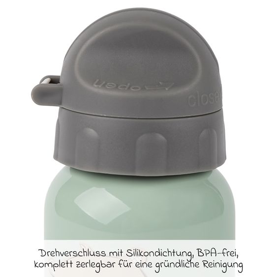 sigikid Edelstahl-Trinkflasche 250 ml - Bär - Mint