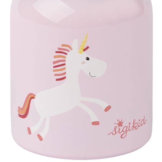 sigikid Edelstahl-Trinkflasche 250 ml - Einhorn - Rosa