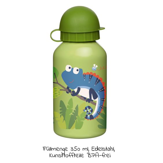 sigikid Edelstahl - Trinkflasche Chamäleon 350 ml