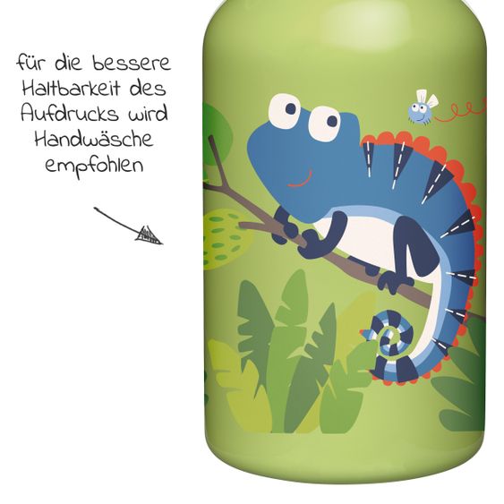 sigikid Edelstahl - Trinkflasche Chamäleon 350 ml