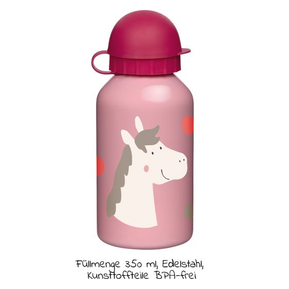 sigikid Edelstahl - Trinkflasche Pony 350 ml