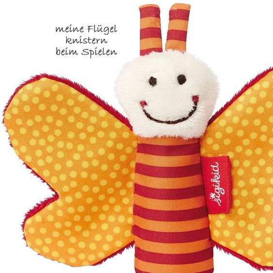 sigikid Greifling Knister-Schmetterling - Orange