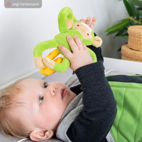 sigikid Greifling mit Rassel - Affe - Pink
