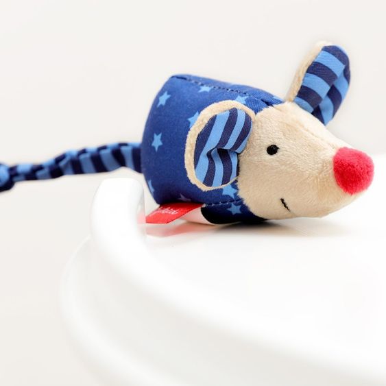 sigikid Greifling mit Rassel Maus 8 cm - Blau