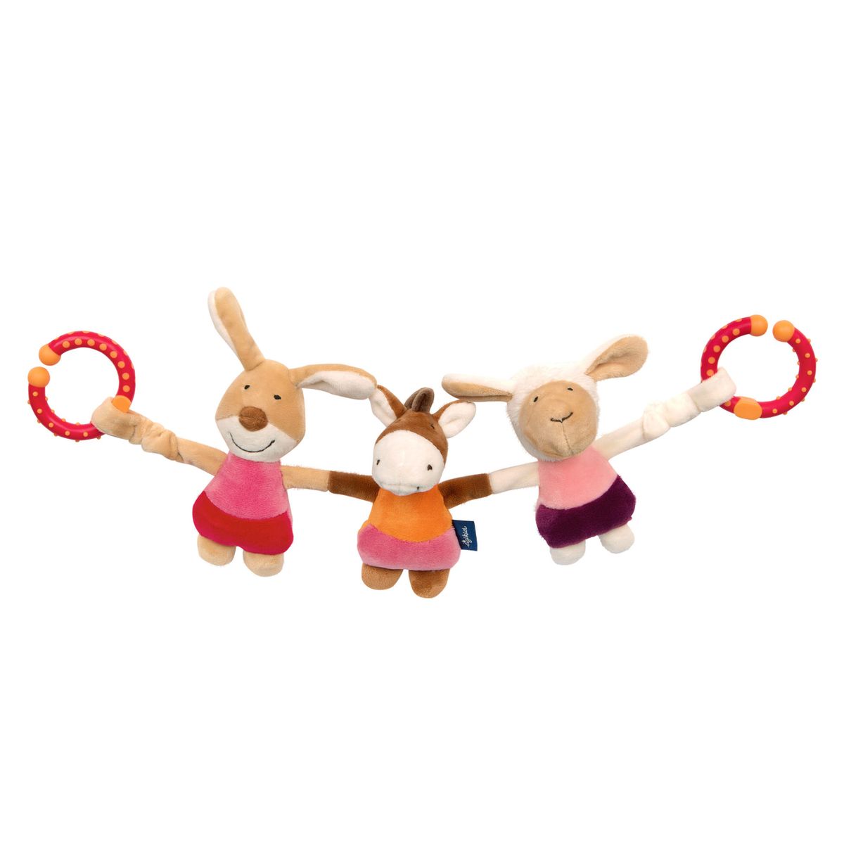 sigikid Kinderwagenkette Tiere - Pink