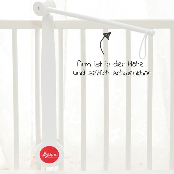 sigikid Mobile Halter aus Vollholz - Weiß