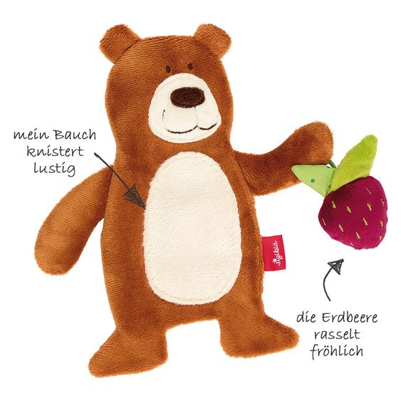 sigikid Schnuffeltuch Bär mit Rassel
