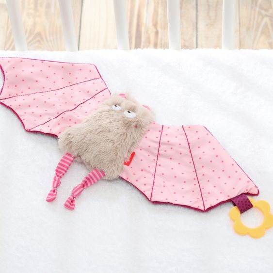 sigikid Schnuffeltuch Fledermaus - Urban Baby Edition - Rosa
