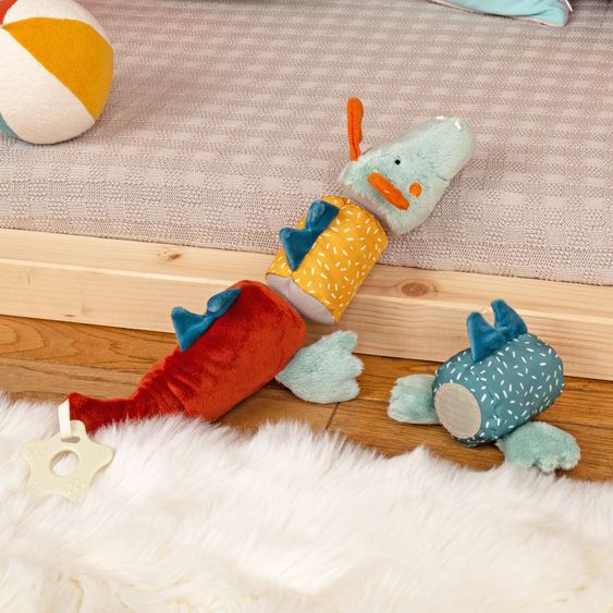 sigikid Velcro dragon toy with teething ring 45 cm