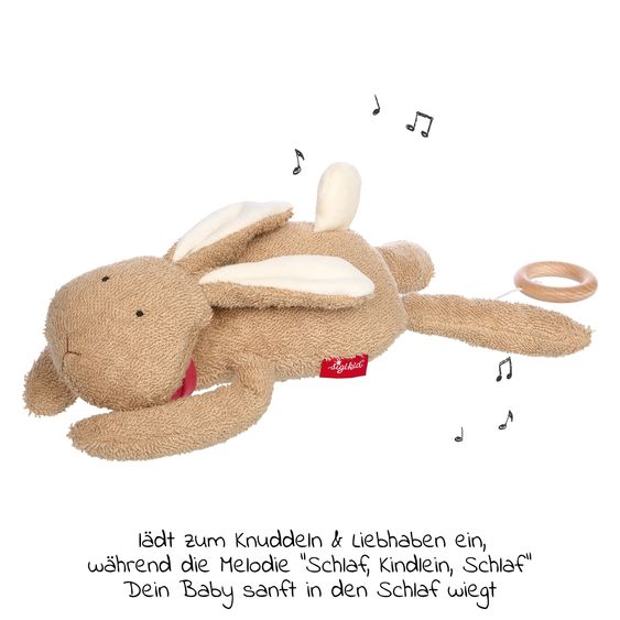 sigikid Spieluhr 36 cm - Hase - Braun