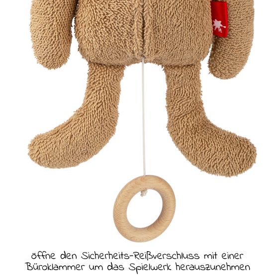 sigikid Spieluhr 36 cm - Hase - Braun