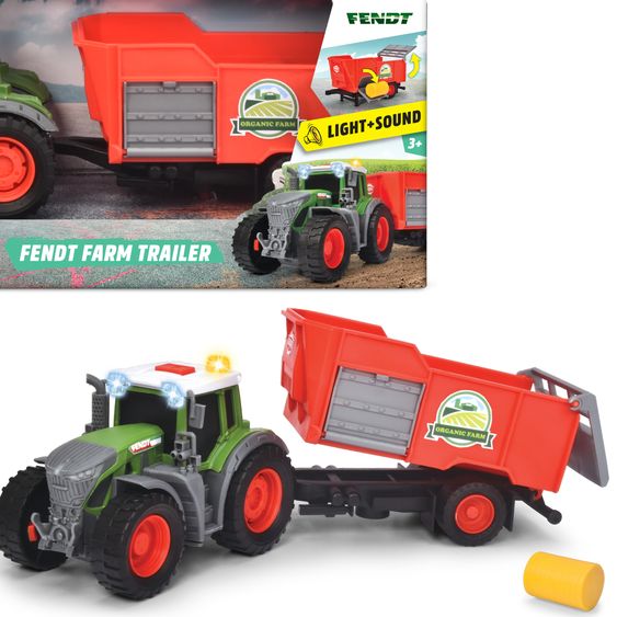 Simba Dickie Fendt Tractor with Trailer Farm Trailer