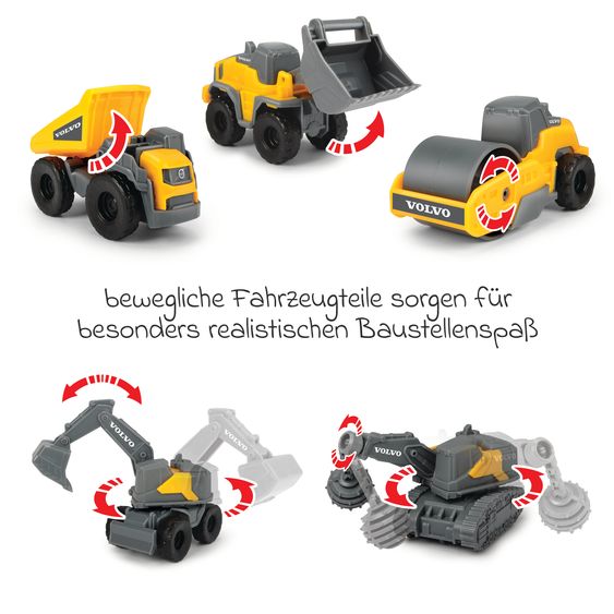 Simba Dickie Volvo Micro Workers Baustellenfahrzeuge