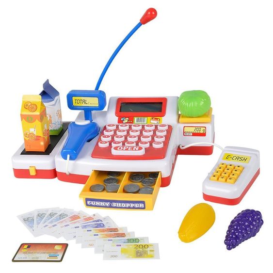 Simba Toys Supermarket cash register with scanner