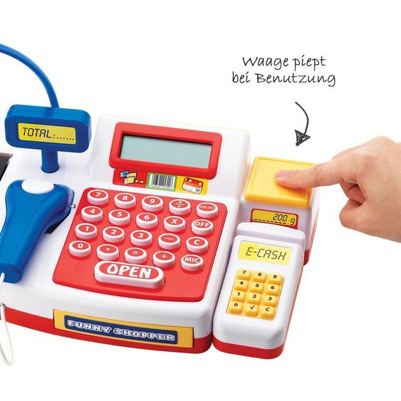 Simba Toys Supermarket cash register with scanner