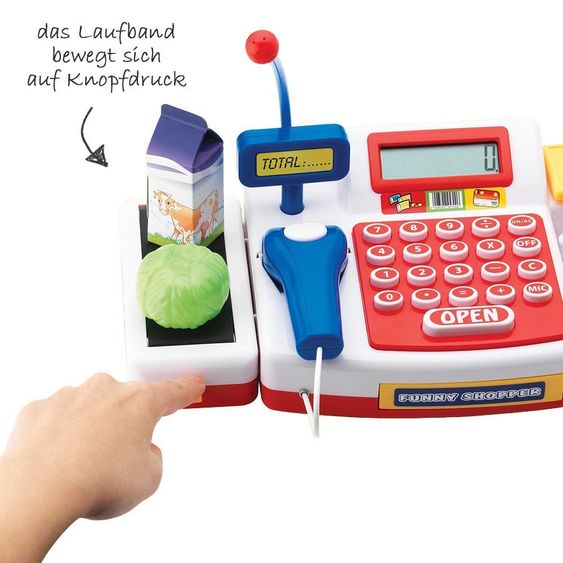 Simba Toys Supermarket cash register with scanner