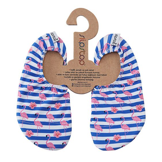 Slipstop Scarpe da bagno per neonati e bambini - a righe - taglia 18/20