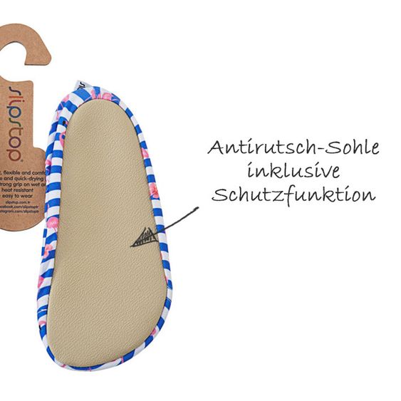 Slipstop Scarpe da bagno per neonati e bambini - a righe - taglia 18/20