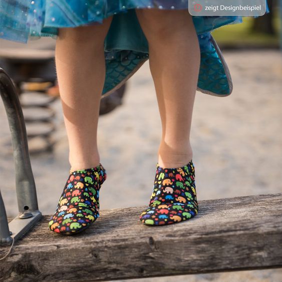 Slipstop Scarpe da bagno per neonati e bambini - a righe - taglia 18/20