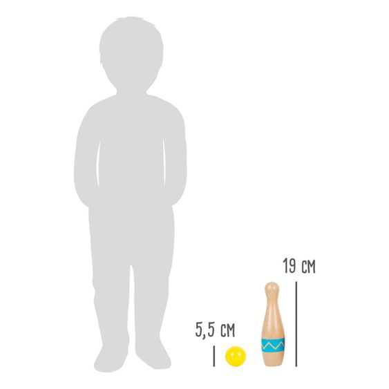 small foot 11-tlg. Kegelspiel für drinnen und draußen - Active - Natur