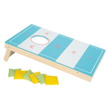 13-tlg. Cornehole und Sling Puck Spiel inkl. 6 Spielsteine & 6 Wurfsäckchen - Active