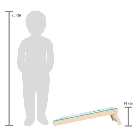 small foot 13-tlg. Cornehole und Sling Puck Spiel inkl. 6 Spielsteine & 6 Wurfsäckchen - Active
