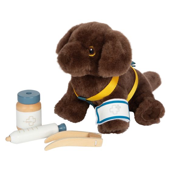 small foot Set De Soin 14 Pièces Pour Chiens Avec Sac, Bébé Chien Et Beaucoup D’Accessoires - Gris